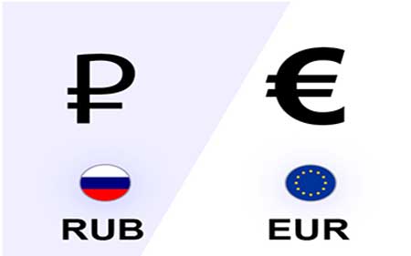Exchange of euro for rubles bypassing sanctions
