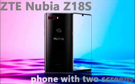A cell phone with two screens is found out by ZTE Nubia Z18S